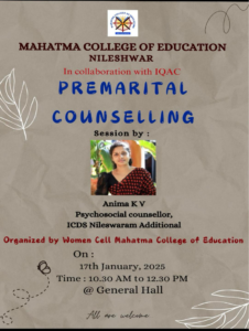 Premarital counselling session